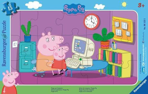 Ravensburger Puzzle Peppa am Computer 8-17 Teile - Bild 1