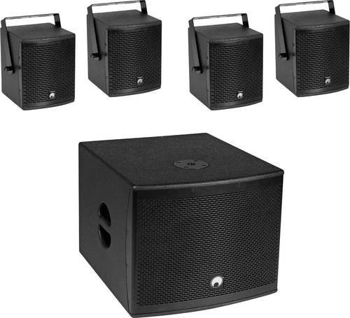 Omnitronic Aktives PA-Lautsprecher-Set Schwarz mit Bluetooth und 130 W Leistung - Bild 1