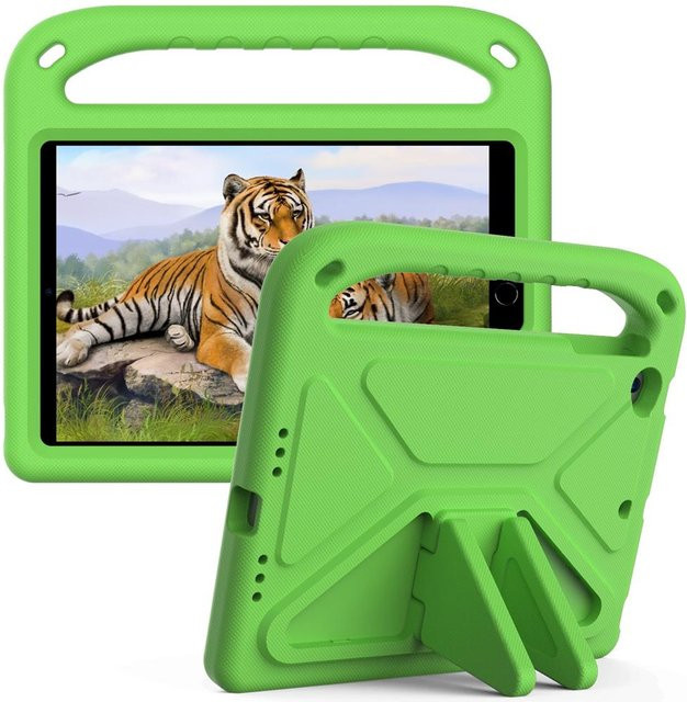 Stoßfeste Kinderhülle aus EVA mit Tragegriff und Ständer für Apple iPad mini 1 2 3 4 5, Grün - Bild 1