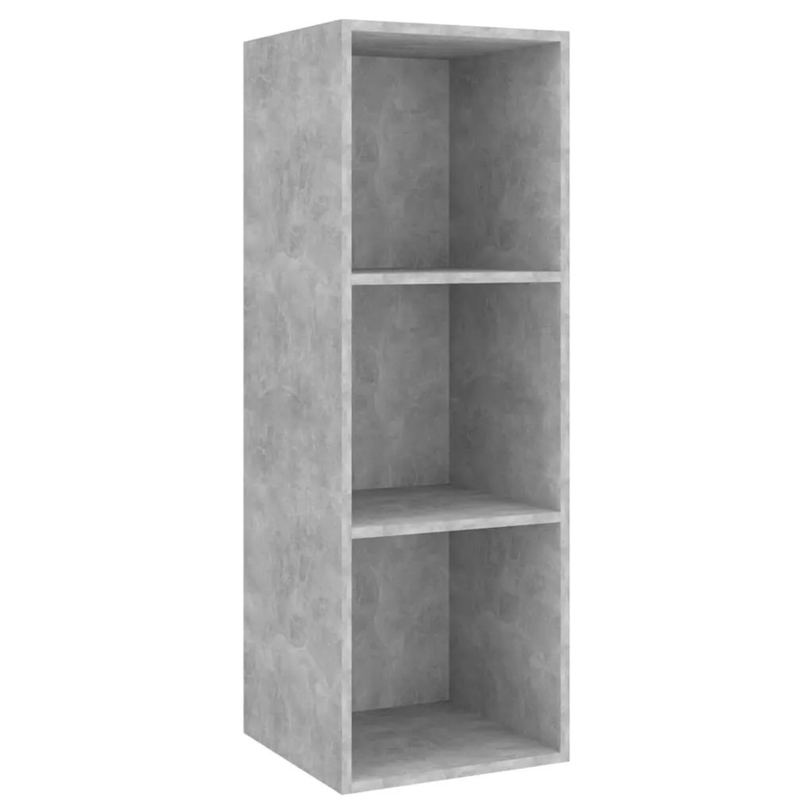 vidaXL TV-Wandschrank aus Holzwerkstoff in Betongrau, B/T/H: 37 x 37 x 107 cm - Bild 2
