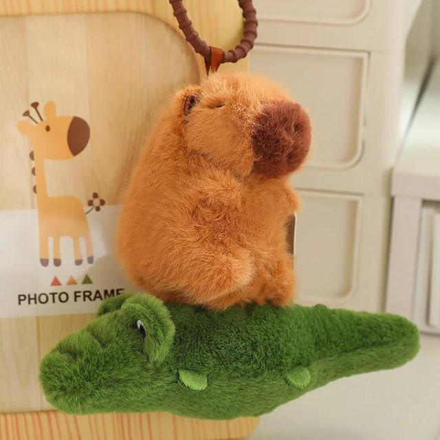 BC Pet Supplies Capybara Plüschschlüsselanhänger, Stofftierpuppe, ab 14 Jahren - Bild 1