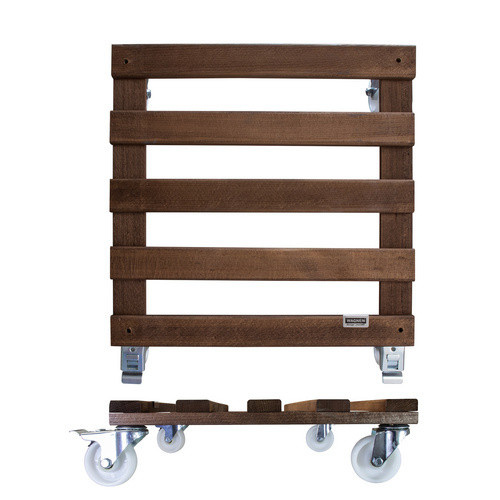 Wagner Multiroller Transportroller aus Holz in Braun B/T: 45 x 45 cm - Bild 3
