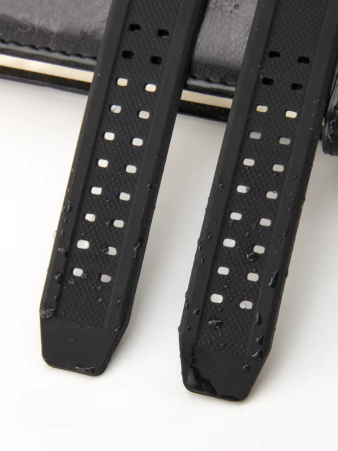 Luminox Uhrenarmband, Silikon, 23 mm, Schwarz, Unisex - Bild 5