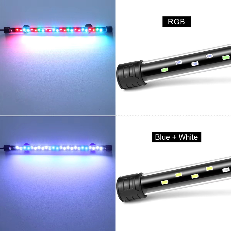Rybakov LED Aquarium Licht in Schwarz für Pflanzenwachstum und Aquascaping, geeignet für Aquarien von 18 bis 48 cm - Bild 4