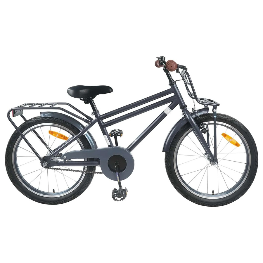 vidaXL Kinderfahrrad, 22 Zoll, Dunkelgrau, für 7-12 Jahre Alt - Bild 2