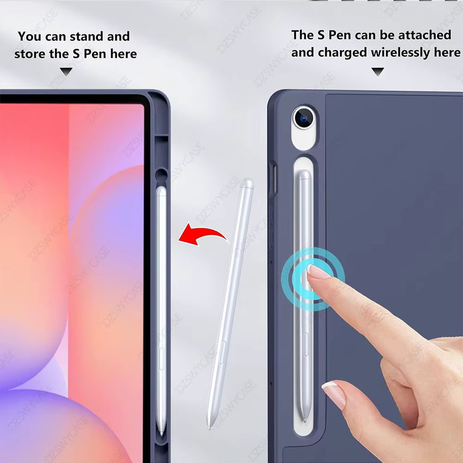 Samsung Schutzhülle für Galaxy Tab S10, S9 FE, S10 Lite (10,9 Zoll) und S9 (11 Zoll) in Blau mit automatischer Sleep/Wake-Funktion - Bild 5