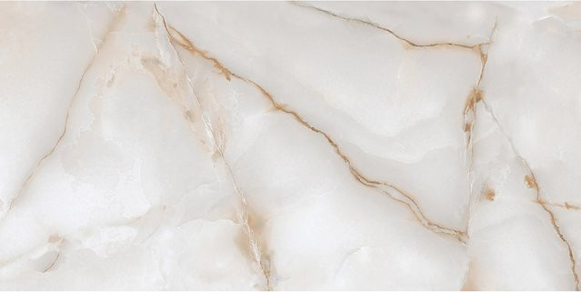 Bodenfliese Feinsteinzeug United Tile und Mosaic Alabaster Sky Weiß Poliert Steinoptik B/B: 60 x 60 cm - Bild 1
