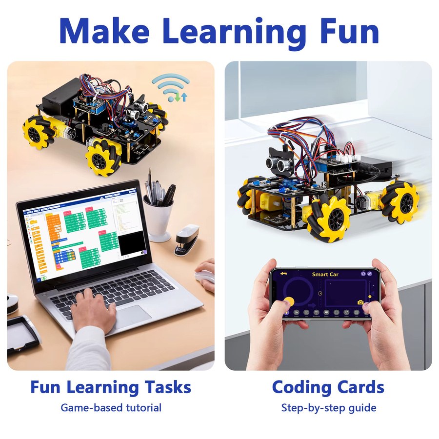 ACEBOTT Roboter-Spielzeug Starter-Kit, Smart Car Kit, ab 8 Jahren - Bild 5