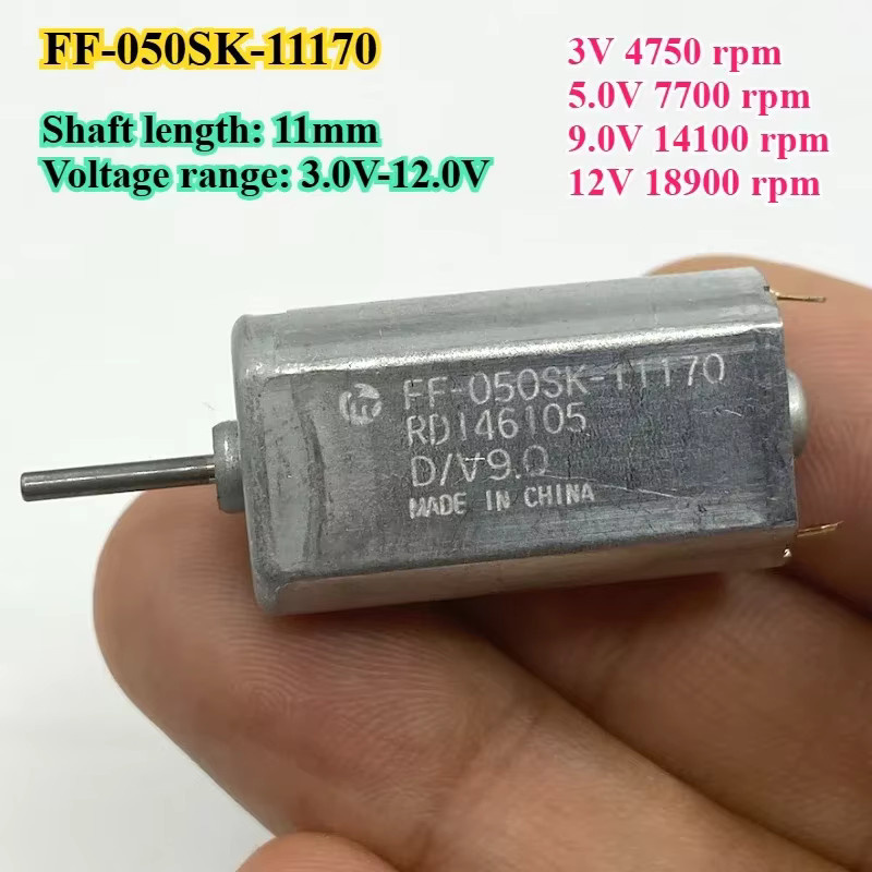 Mabuchi Mini Micro 050 DC Motor FF-050SB-11170/13130/2622 FK-050SH-07350 in Silber für Auto-Audio und elektrische Schlösser - Bild 3