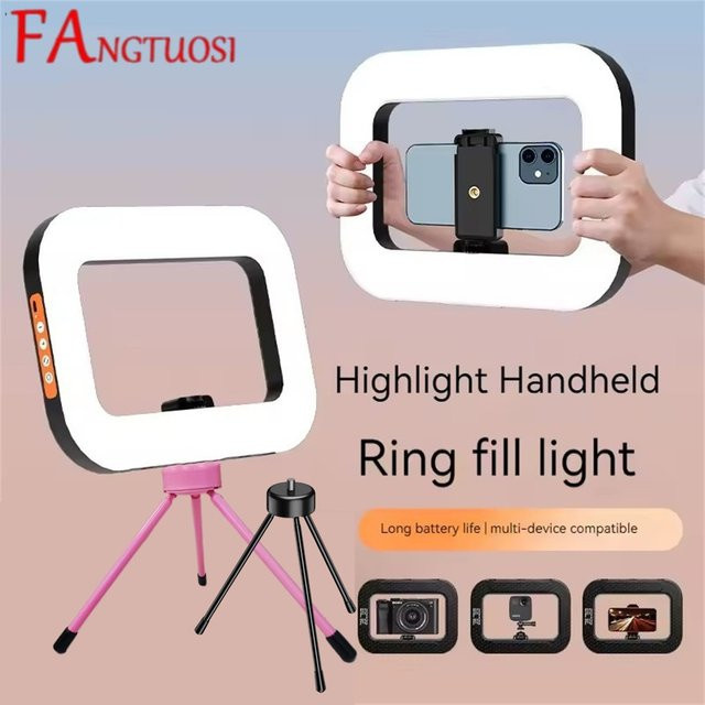 FANGTUOSI Tragbares Ring-LED-Akku-Fill-Light für Live-Fotografie und Selfies mit Mobiltelefonen - Bild 1