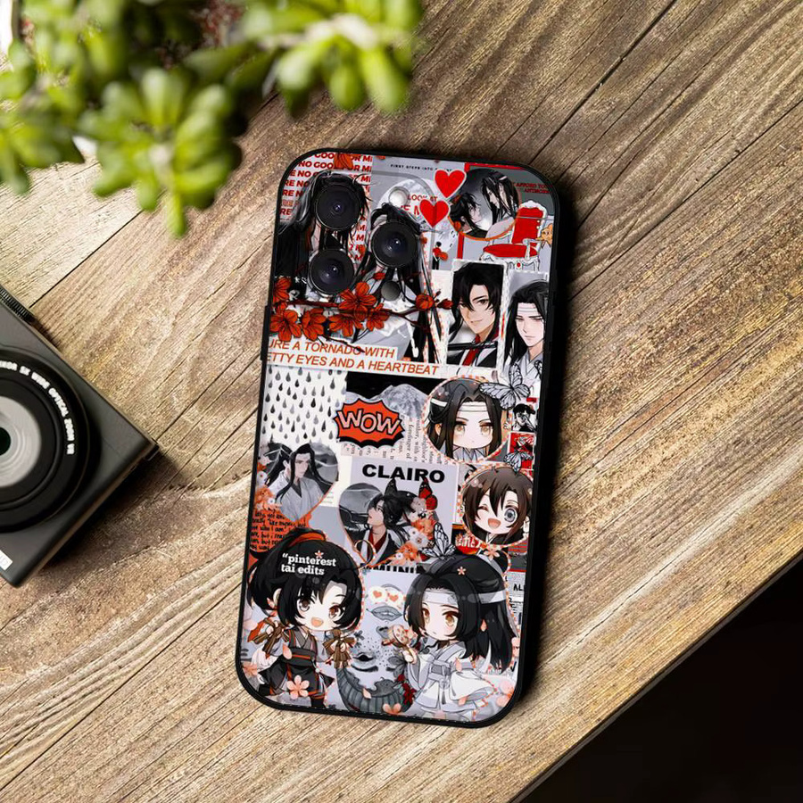 Anime Grandmaster Mo Dao Zu Shi Handyhülle für iPhone 11 bis 17 Pro Max Plus Mini aus weichem TPU in Multicolor - Bild 5