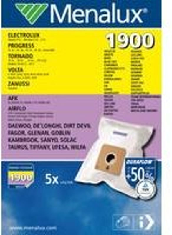 Menalux Staubsaugerbeutel 1900 in Weiß, 5 Stück - Bild 4