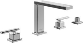 Villeroy & Boch Vierloch-Wannenrandarmatur Mettlach mit schwenkbarem Auslauf, Chrom - Bild 1