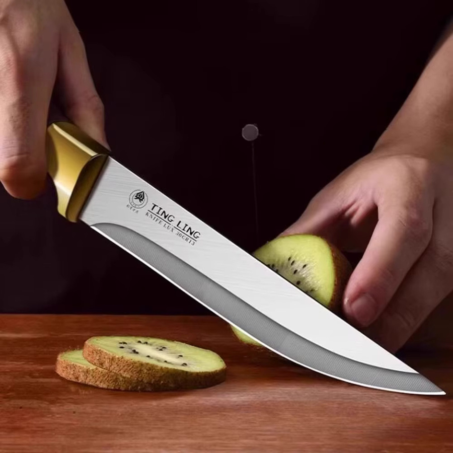 PLYS Ausbeinmesser aus Edelstahl in Silber mit Holzgriff für professionelles Entbeinen - Bild 5