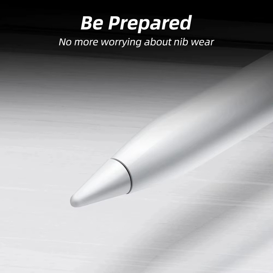 Doppelschichtige Ersatzspitzen für Apple Pencil 1. und 2. Generation in Weiß für iPad Stylus Pen - Bild 3