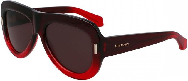 Salvatore Ferragamo SF2029SE Sonnenbrille Butterfly, Vollrand, Damen, Red/Black - Bild 1