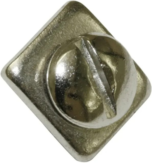 Gardinia Zwischenfeststeller aus Metall mit Schraube und Unterlegscheibe in Silber - Bild 1