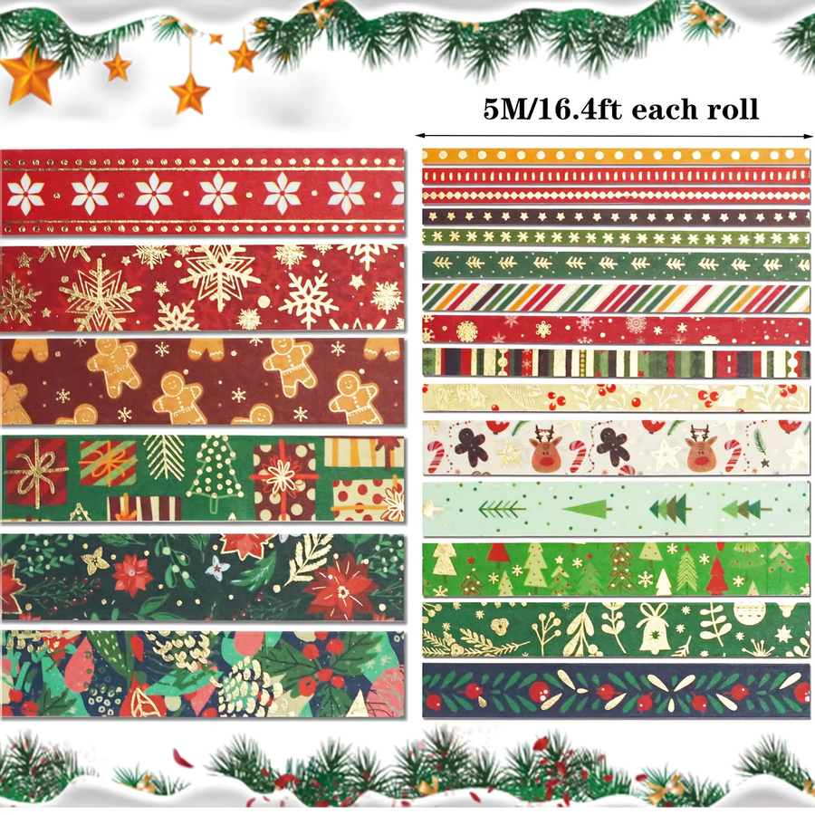 Dekoratives Washi-Klebeband für deinen Weihnachtsplaner in Multicolour - Bild 2
