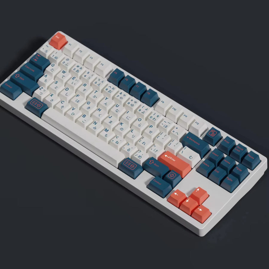 PBT GMK Bento Tastenkappen im Kirschprofil mit Farbsublimation für MX Switch Tastaturen, Multicolor - Bild 2