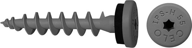 Celo Isolierplattenschraube Ips-H 55 aus Nylon in Telegrau mit Torx-Antrieb und Selbstbohrfunktion - Bild 1