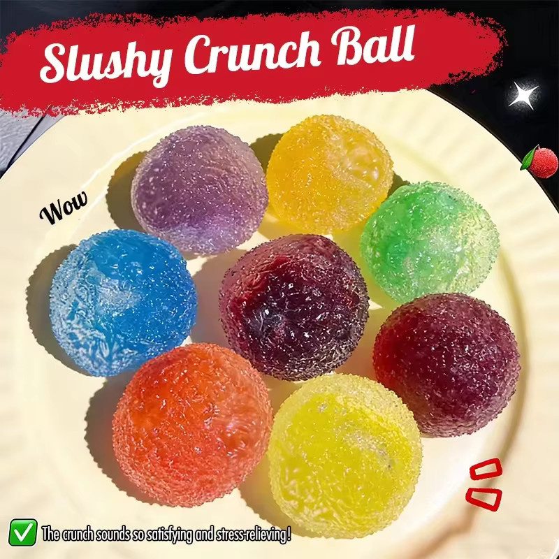 Schylling Squishy Ice Noisy Ball Maltose Fidgets Toy Blindbox, Silikon, Bunt / Mehrfarbig - Bild 2