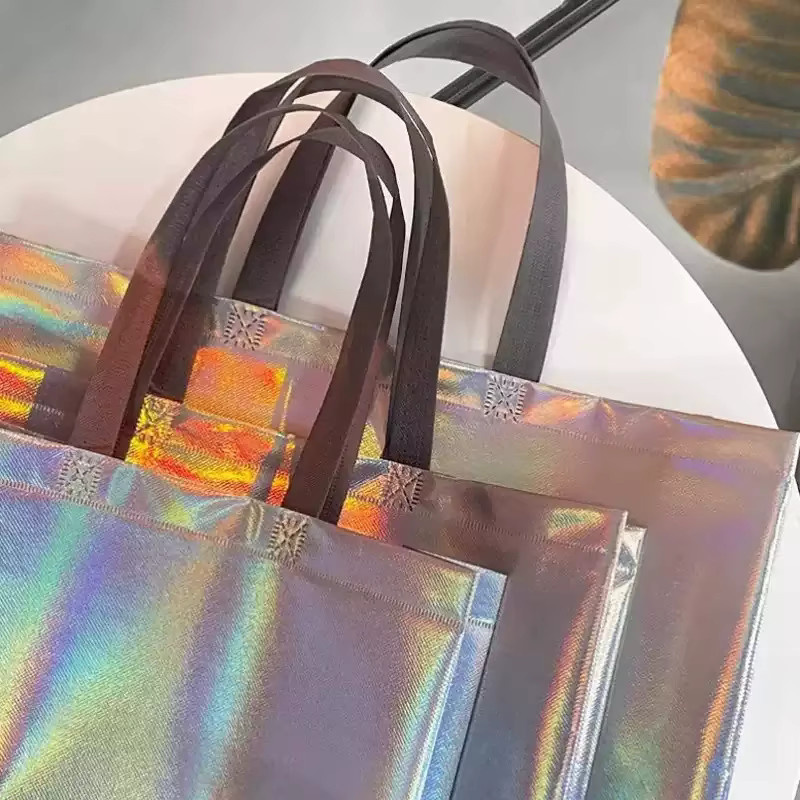 Wiederverwendbare Vlies-Einkaufstaschen in Mehrfarben für Damen und Mode, 10 oder 20 Stück Set - Bild 5