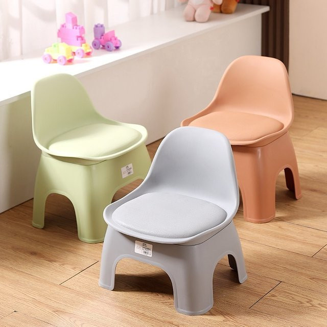LIUSHADUOLA Hocker in Grau mit abnehmbarem Stoffbezug für Badezimmer, Wohnzimmer oder Kinderzimmer - Bild 1