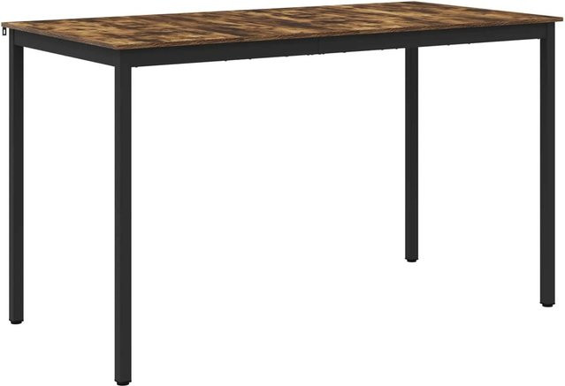 vidaXL Esstisch modern in Raucheiche mit Metallgestell, rechteckig, B: 105 cm, T: 90 cm, H: 76 cm - Bild 1