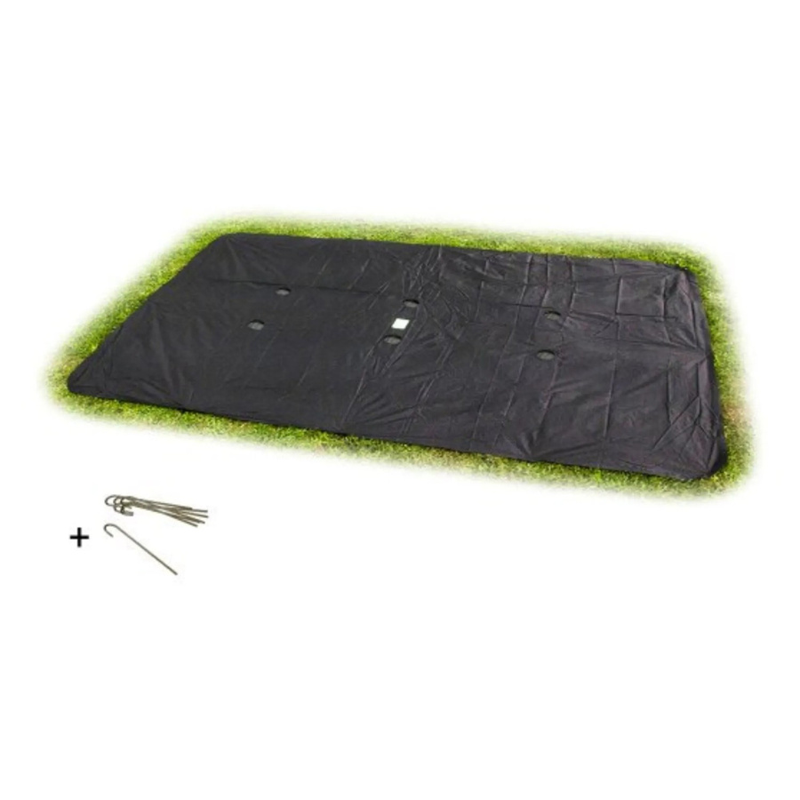 EXIT Toys Trampolinabdeckung Supreme für ebenerdige Trampoline, rechteckig, Schwarz, L: 305 cm, B: 214 cm - Bild 3