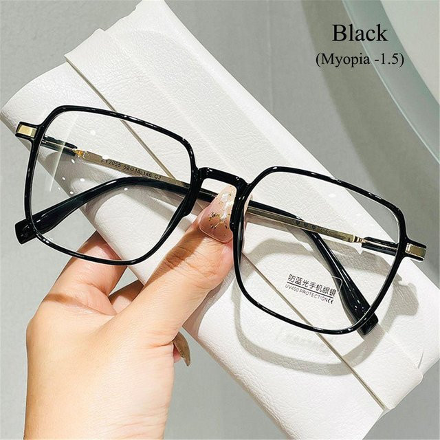 Taniao78 Brille Quadratisch, Vollrand, Transparent, Black, Damen - Bild 1