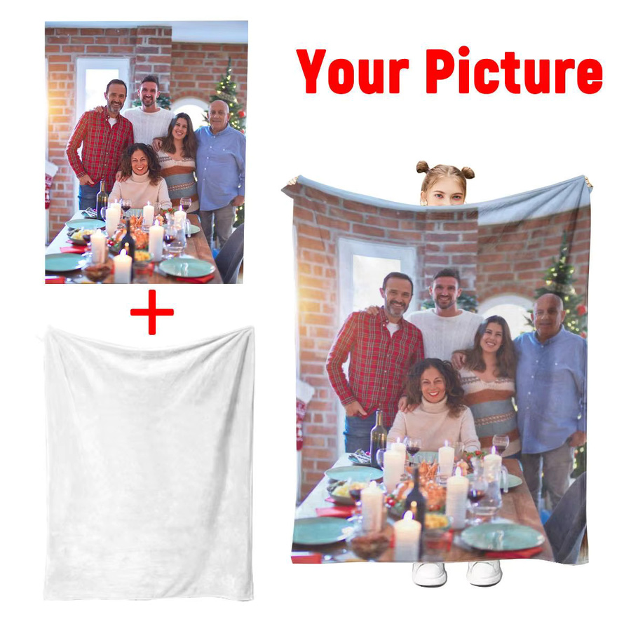 Personalisierte Fotodecke von SRH in Multicolour, weich und flauschig als individuelles Geschenk - Bild 2