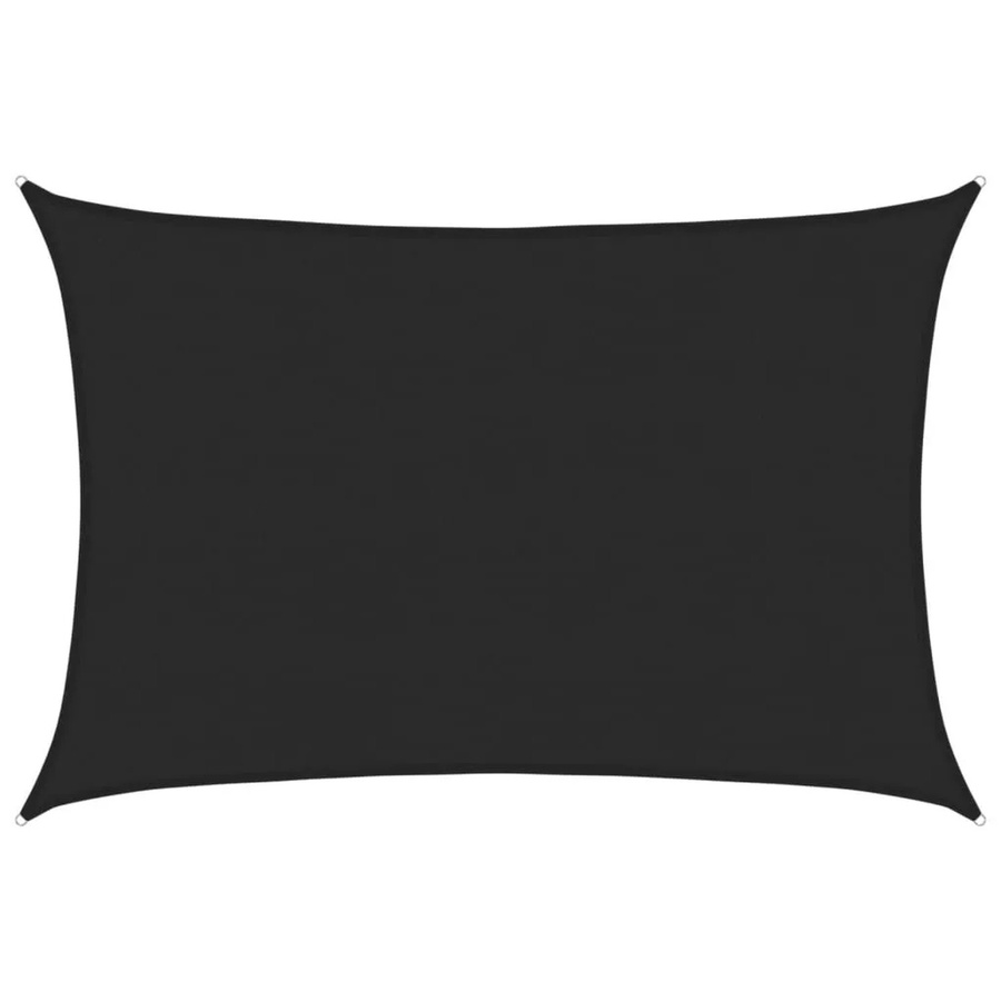 vidaXL Sonnensegel aus HDPE in Schwarz, B: 600 cm, T: 500 cm - Bild 2