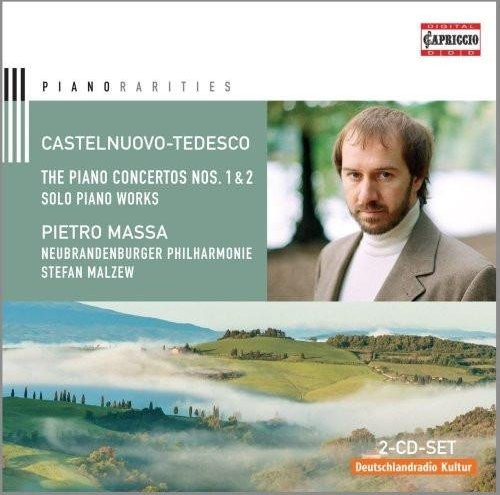 Mario Castelnuovo Tedesco: Die Klavierkonzerte Nr. 1 & 2 CD von Capriccio mit Pietro Massa, Neubrandenburger Philharmonie und Stefan Malzew - Bild 1
