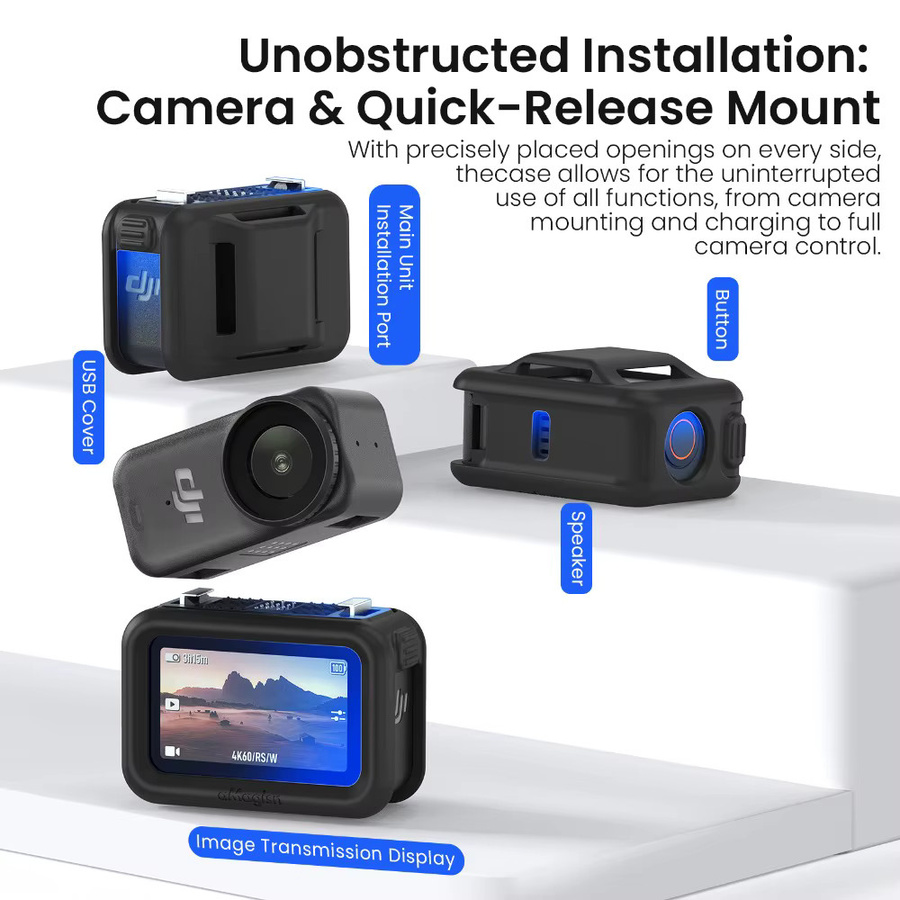 aMagisn Multifunktions-Erweiterungsband für DJI OSMO Nano mit Schutzhülle und Bildübertragungs-Funktion, Schwarz - Bild 3