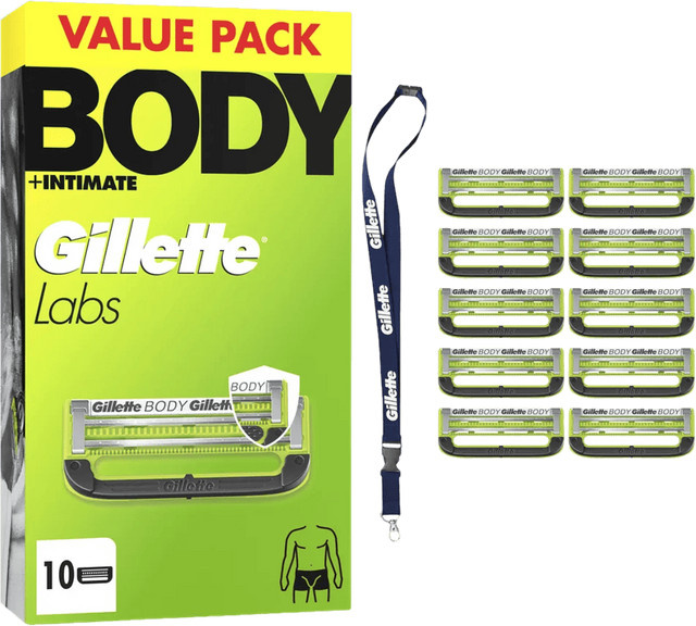GilletteLabs Body Ersatzklingen, 10 Stück, Unisex - Bild 1