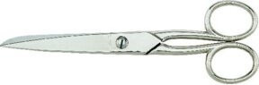 KIESEL Allzweckschere vernickelt in Silber mit runden Griffaugen, Länge: 15 cm - Bild 1