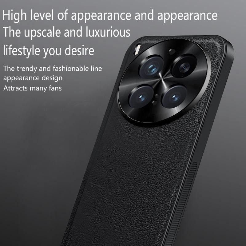 Vivo X300 X300 Pro Leder Handyhülle, wasserdicht und stoßfest, Schwarz - Bild 2