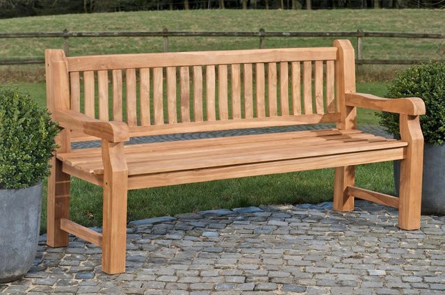 TPFGarden Teakbank Jacky-N aus Teakholz in Braun, B/T/H: 120 x 61 x 93 cm - Bild 1