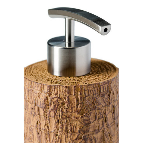 Sanilo Seifenspender mit Pumpe in Beige im rustikalen Design aus Kunststoff - Bild 2