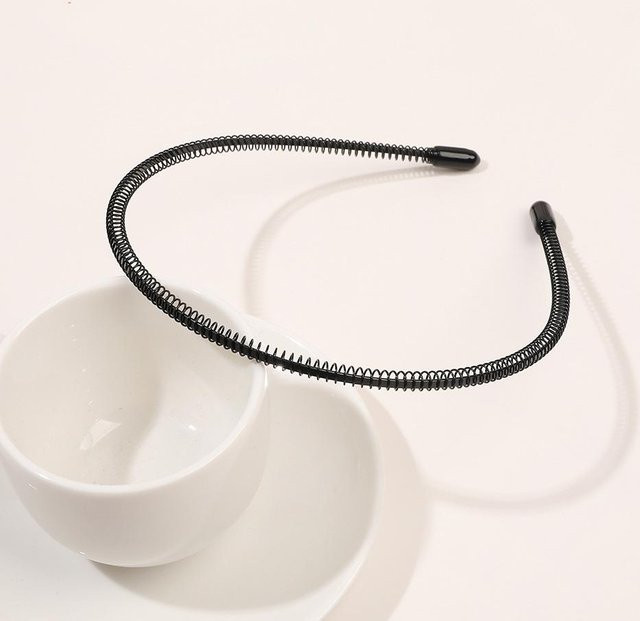 Haarreif Metall, Schwarz, Unisex - Bild 1