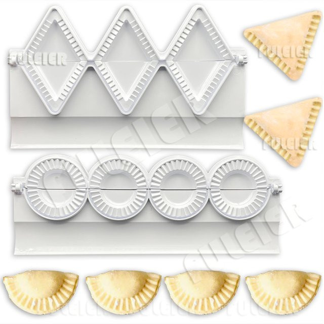 Fuleier Knödel-Maker Formpresse in Weiß für Pierogies, Ravioli und Empanadas aus Kunststoff, Durchmesser: 28,5 cm - Bild 1