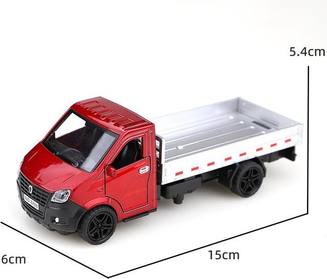 Linyi toy car Legierter Rückzieher-Dreitürer-LKW, 1:34, Metall, ab 14 Jahren - Bild 1