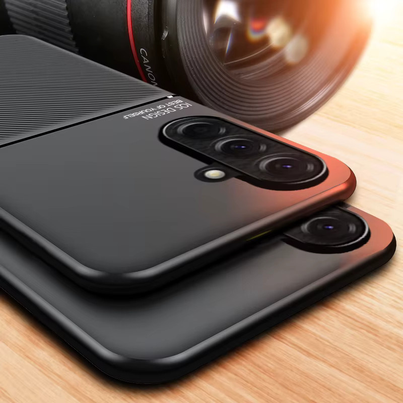 Matte magnetische Handyhülle für Samsung Galaxy A57 A56 A37 A36 A26 A17 A16 A07 A06 rutschfest in Schwarz und Blau - Bild 3