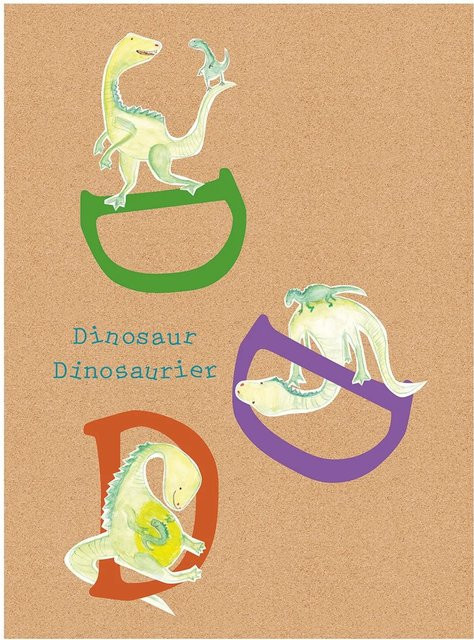 Komar Wandbild ABC Animal Poster in Multicolour, Breite: 40 cm, Höhe: 50 cm - Bild 1