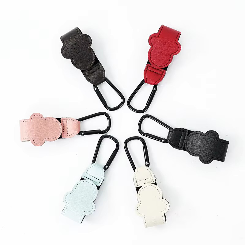 Cartoon Kinderwagen Haken aus PU Leder in Rot für Baby Taschen und Zubehör - Bild 3