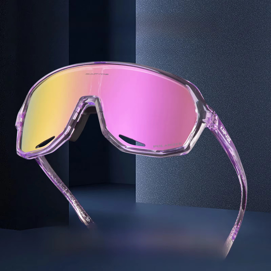 Kapvoe Sportsonnenbrille, Vollrand, Kunststoff, Unisex, polarisiert - Bild 5