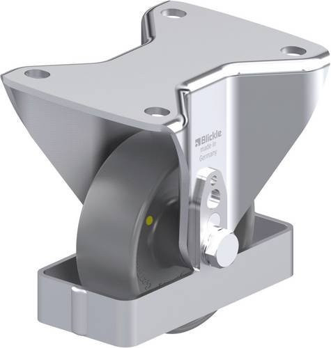 Blickle Stahlblech-Bockrolle BH-PO 100G-3-ELS-FS in Silber, Rad-Durchmesser: 100 mm, Tragfähigkeit: 280 kg - Bild 1