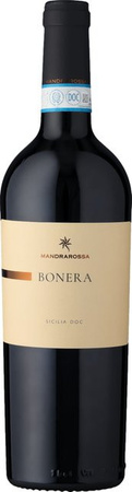 Mandrarossa Bonera Rosso Rotwein, Nero d’Avola & Cabernet Sauvignon, Sizilien, 2021, trocken, 0,75 l