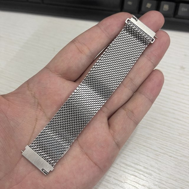 VATMENS Uhrenarmband Milanese Loop, Edelstahl, Silber, Unisex - Bild 1