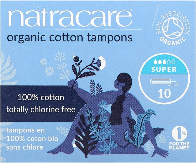 Natracare Bio-Baumwoll-Tampons Super, 10 Stück - Bild 1